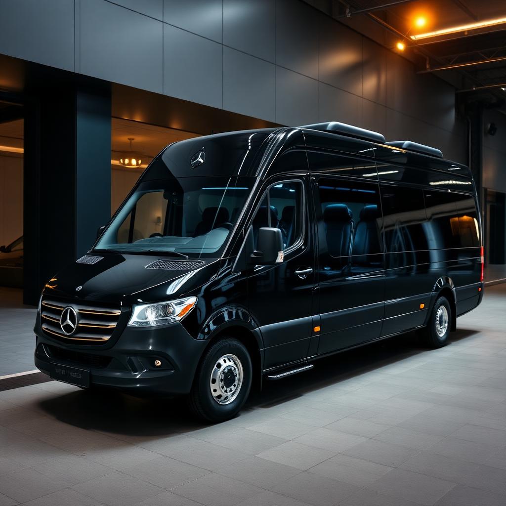 Artic Tour sin Mercedes Sprinter på vinterfjell